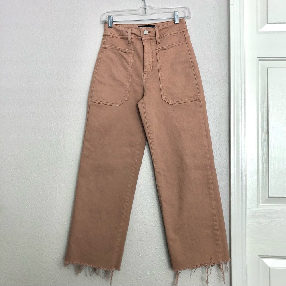 Just Black Wide Leg Tan Jeans